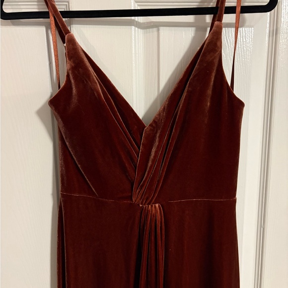 Revelry bridesmaid dress in terracotta - Picture 3 of 5